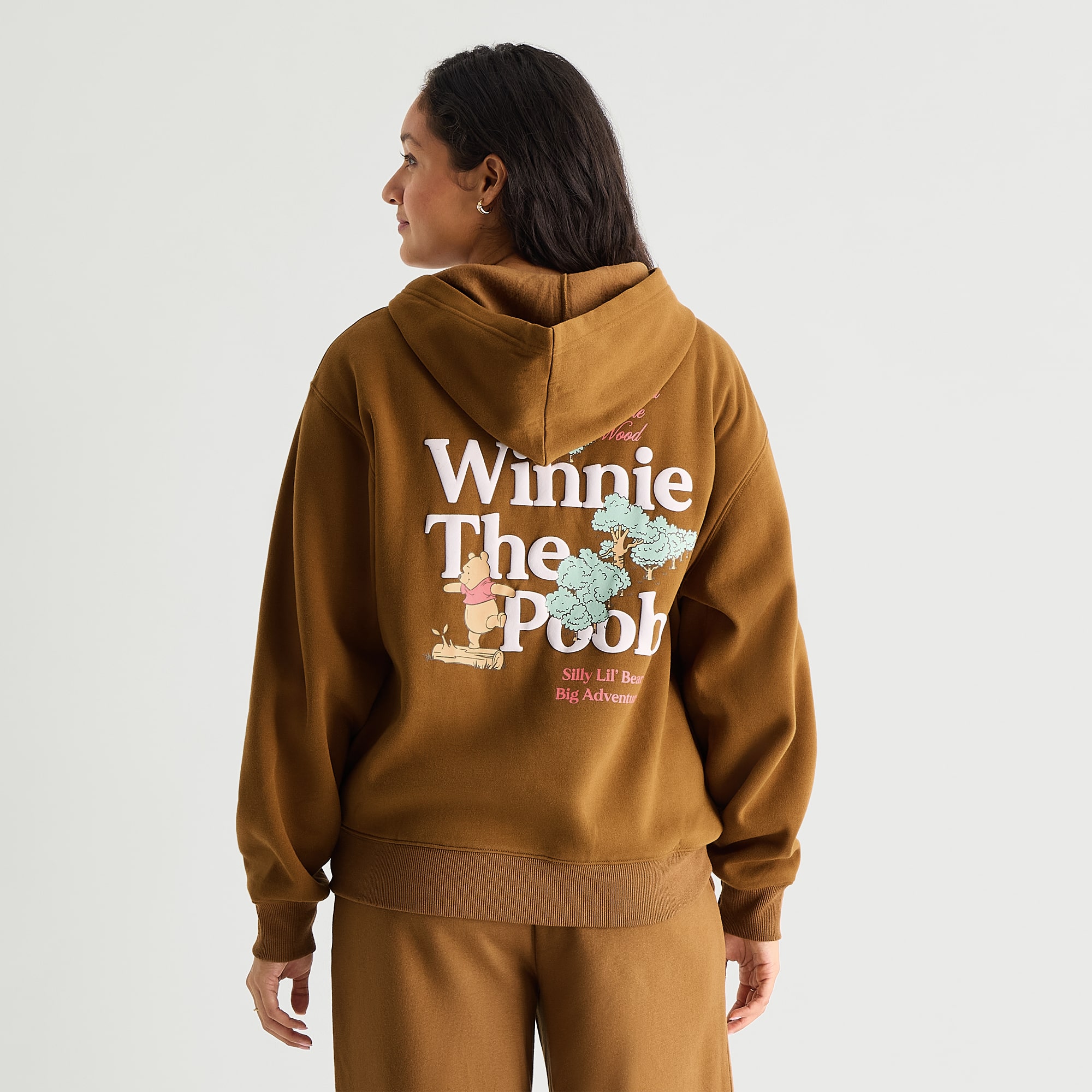 Winnie The Pooh Hoodie Womens Juniors Long Sleeve Fleece