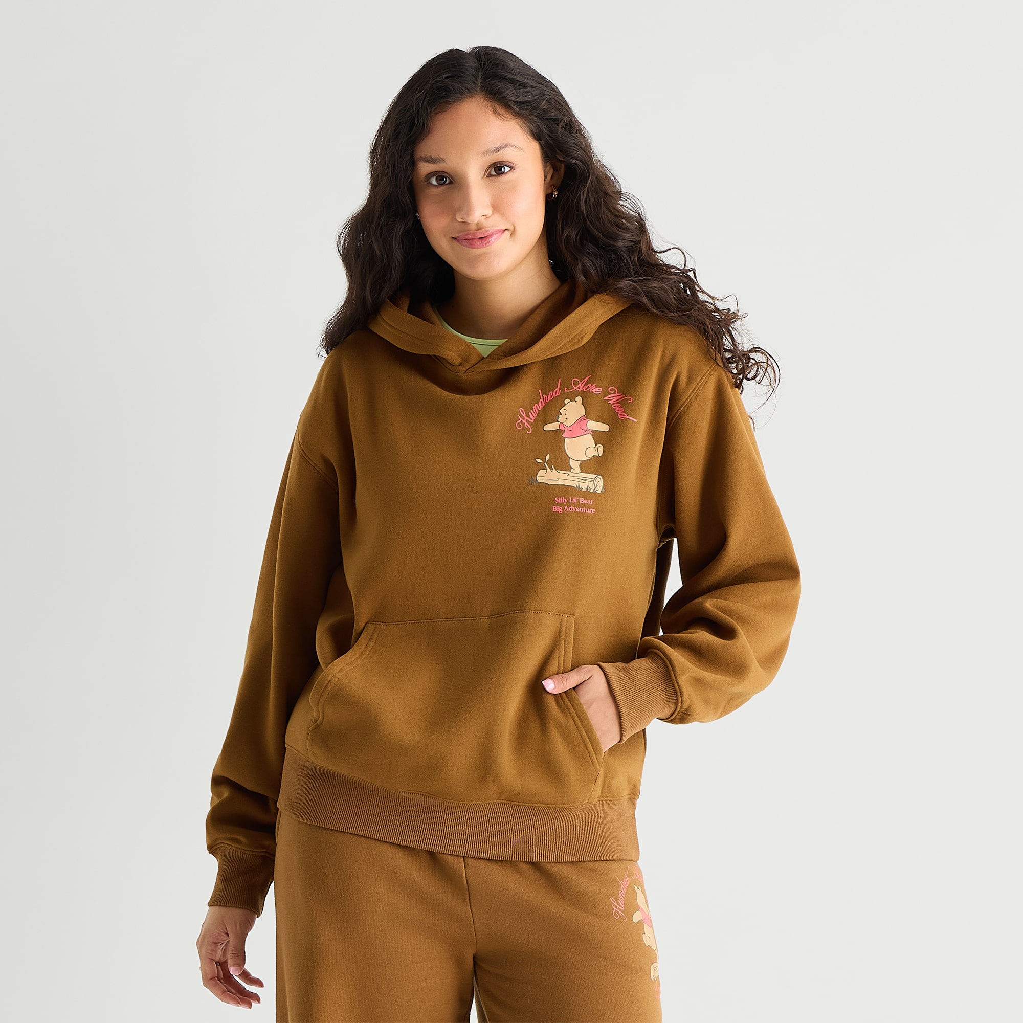 Winnie The Pooh Hoodie Womens Juniors Long Sleeve Fleece