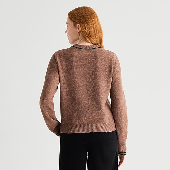 St. John's Bay Womens Crew Neck Long Sleeve Pullover Sweater