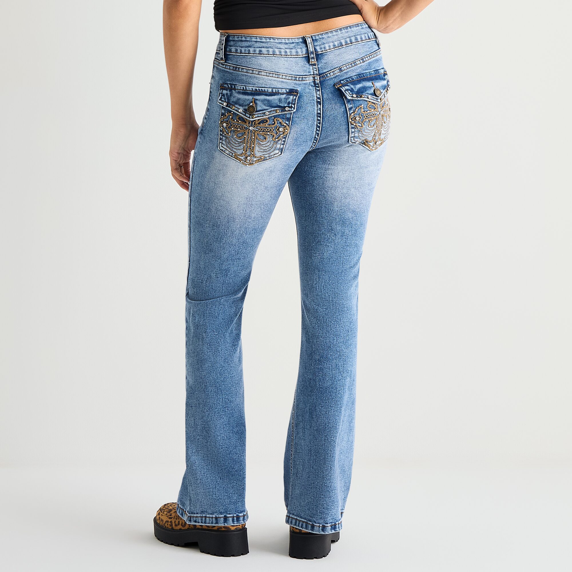 Forever 21 Womens Juniors Low Rise Loose Fit Jean