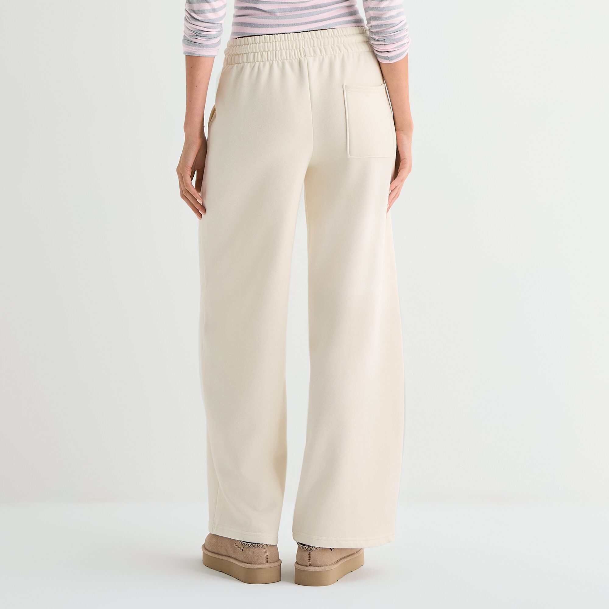 Arizona Womens Juniors Wide Leg Low Rise Lounge Pant