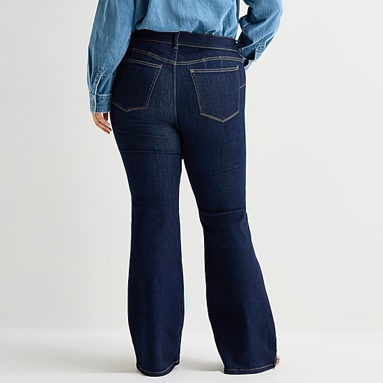A.N.A Womens High Rise Flare Leg Jean