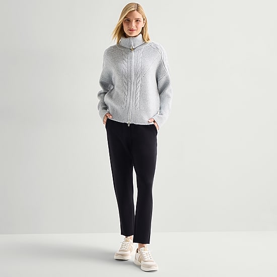 Stylus Womens Long Sleeve Zipper Cardigan