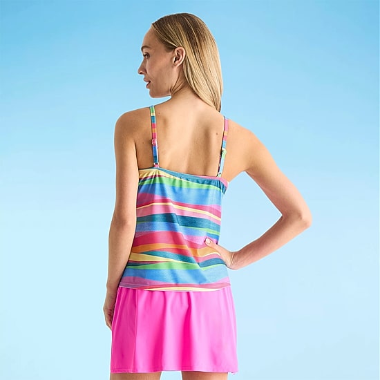 Sonnet Shores Womens Striped Tankini Swimsuit Top