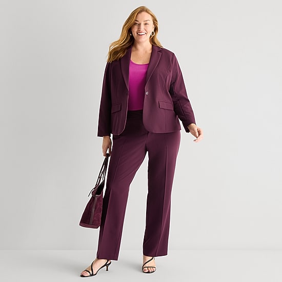 Liz Claiborne Kate Womens Plus Classic Fit Blazer