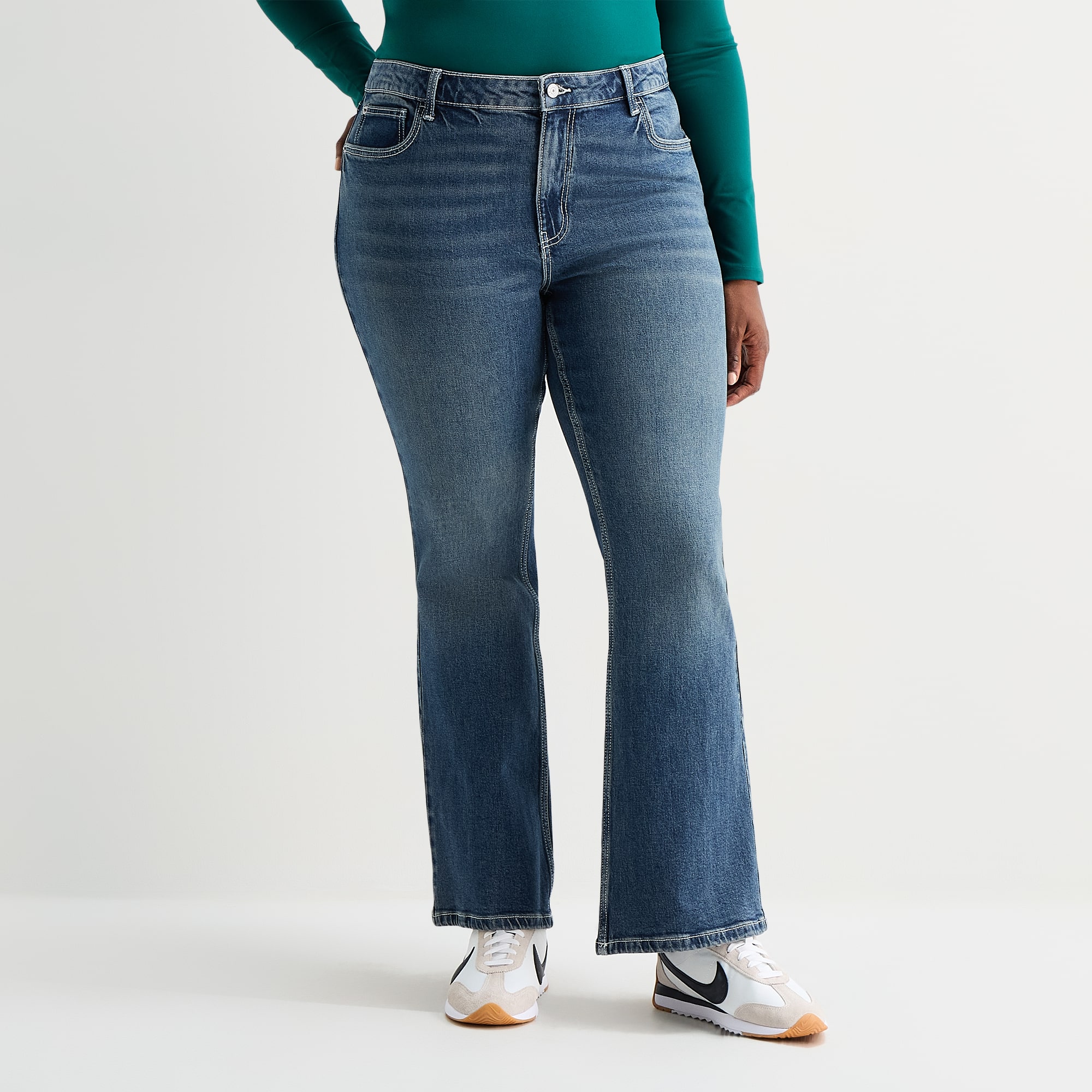 Arizona Womens Juniors Plus Low Rise Skinny Fit Jean