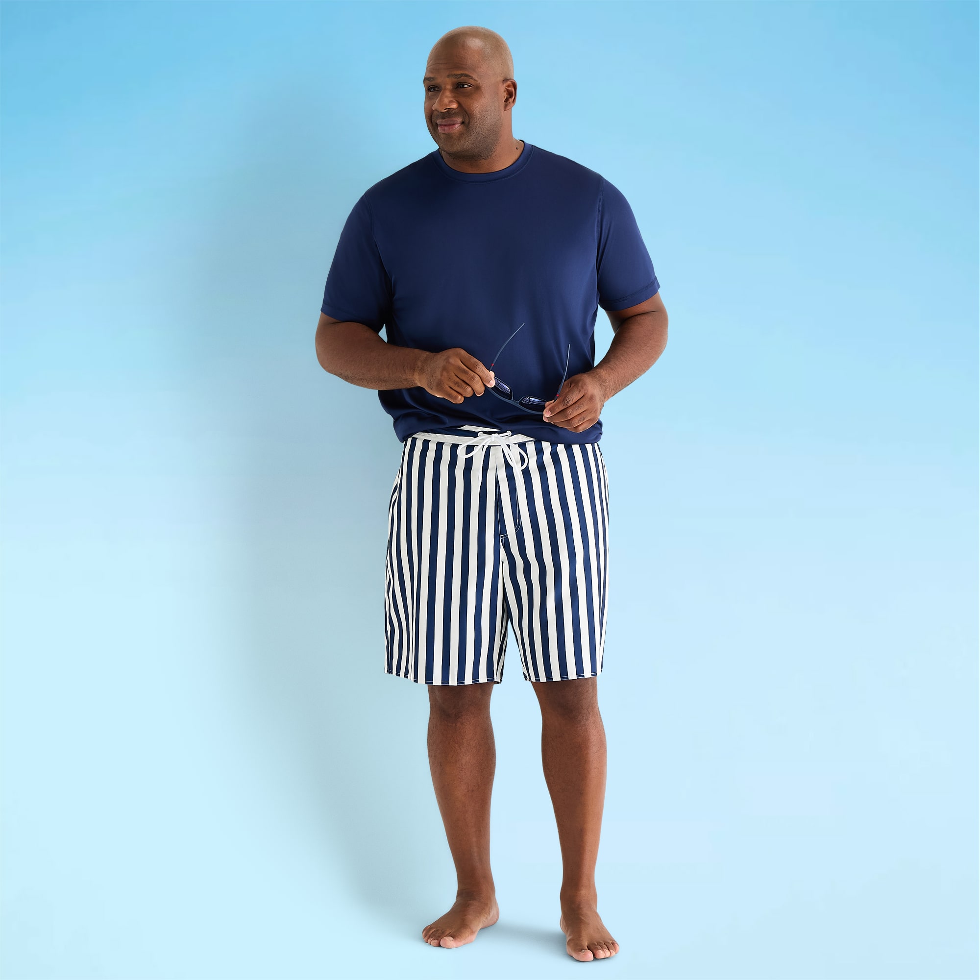St. John's Bay Mens 10" Geo Linear Big and Tall Board Shorts
