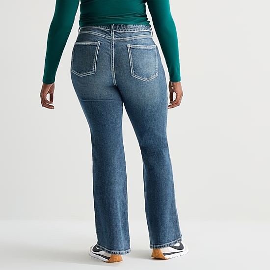 Arizona Womens Juniors Plus Low Rise Skinny Fit Jean