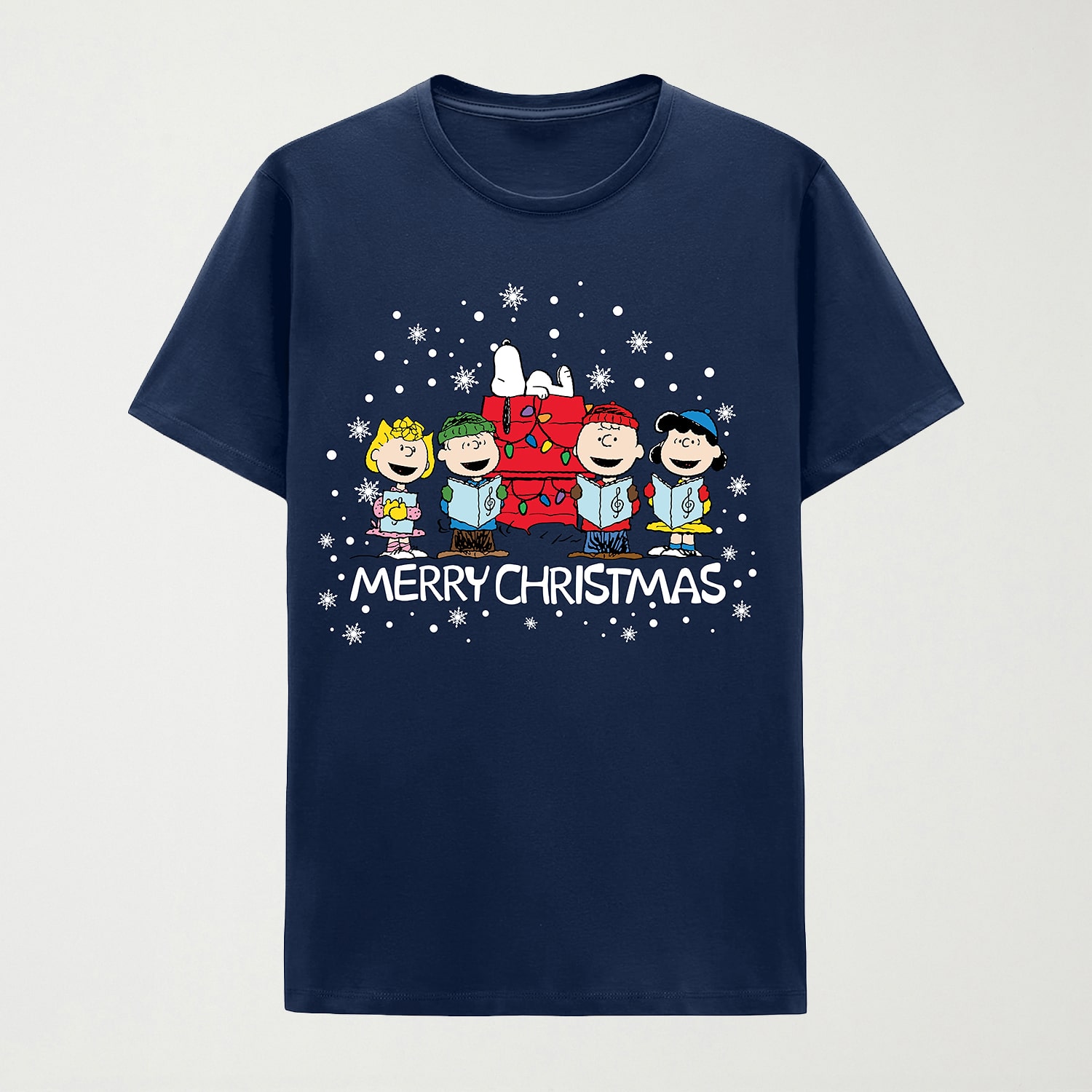 Mens Crew Neck Short Sleeve Classic Fit Peanuts Big and Tall Graphic T-Shirt