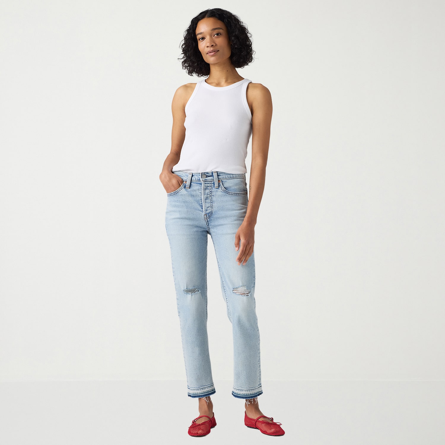 Levi's® Wedgie Straight Womens High Rise Leg Jean