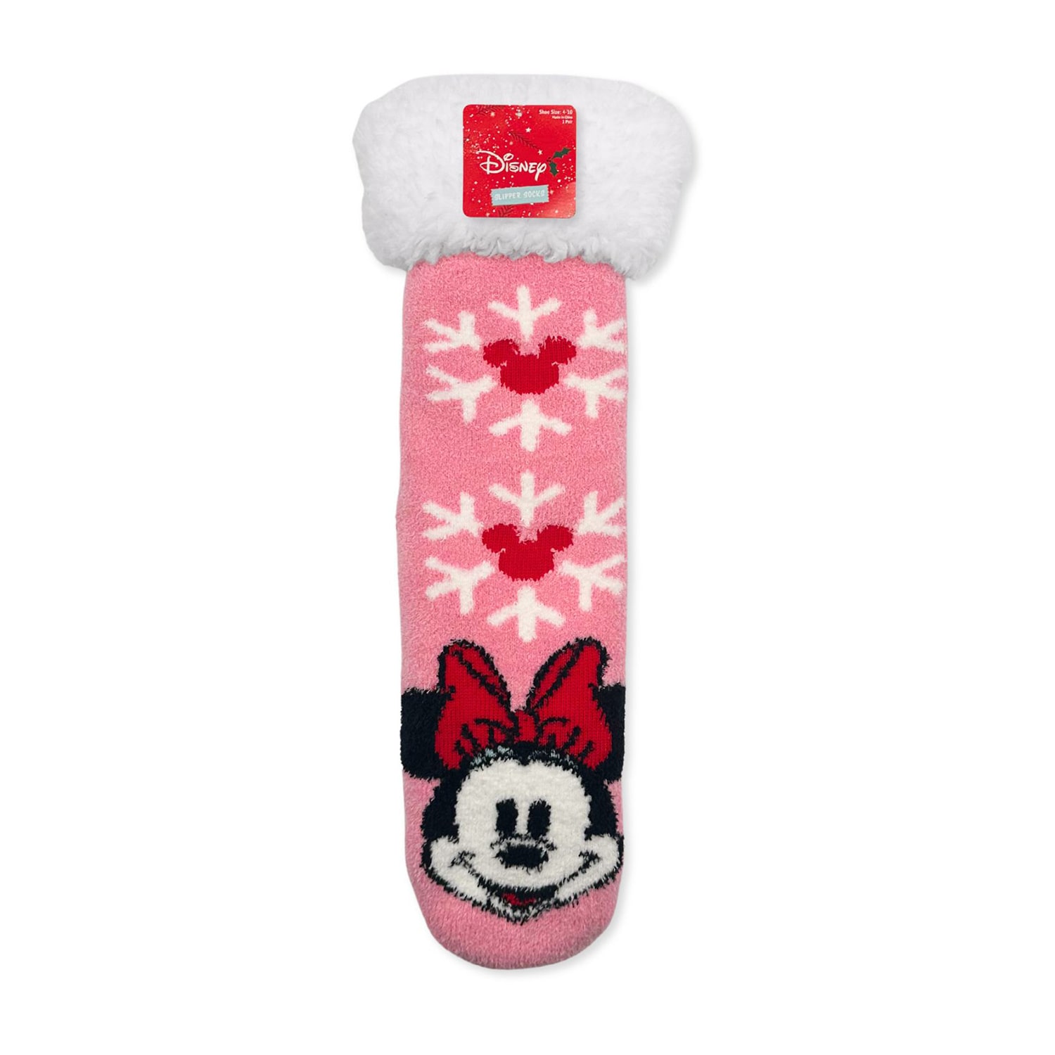 Womens Multi-Pack 1 Pair Minnie Mouse Slipper Socks