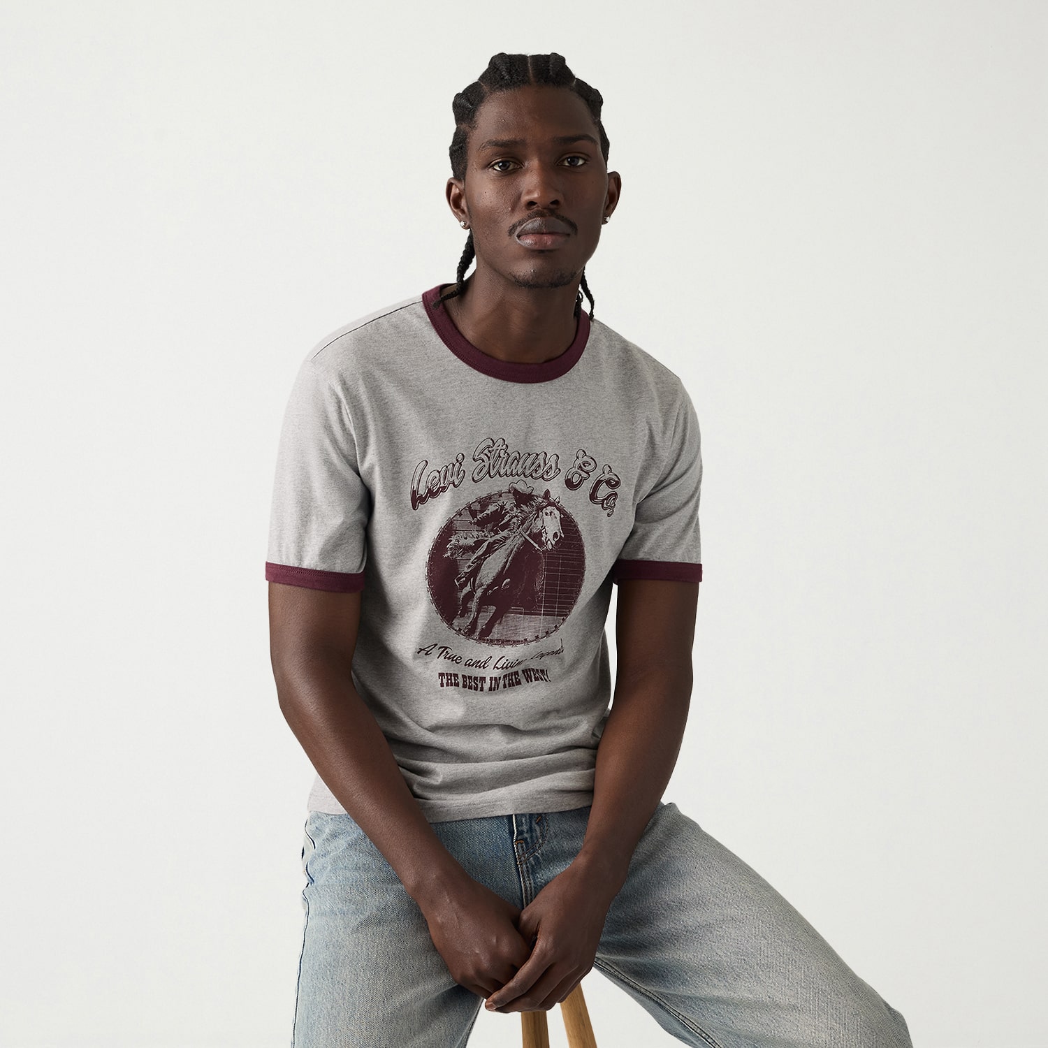 Levi's® Mens Crew Neck Short Sleeve Regular Fit Graphic T-Shirt