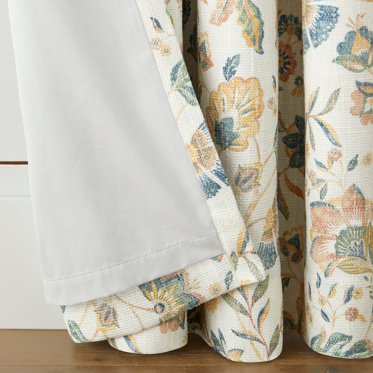 Linden Street Bayshore Jacobean Grommet Top Energy Saving 100% Blackout Single Curtain Panel