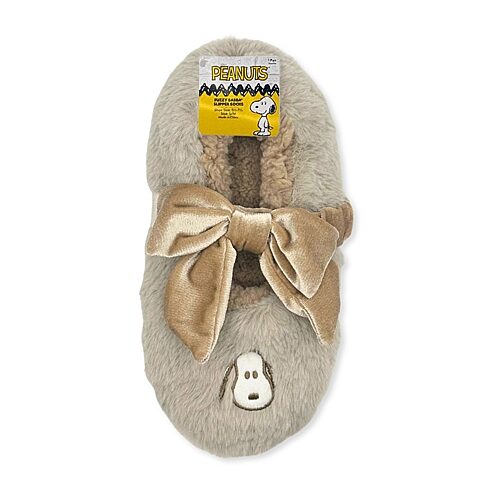 Licensed Properties Womens Multi-pack 1 Pair Peanuts Slipper Socks In Brown