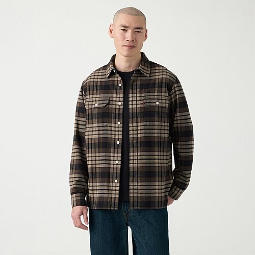 Levi 's Mens Long Sleeve Regular Fit Flannel Shirt In Multiple Colors