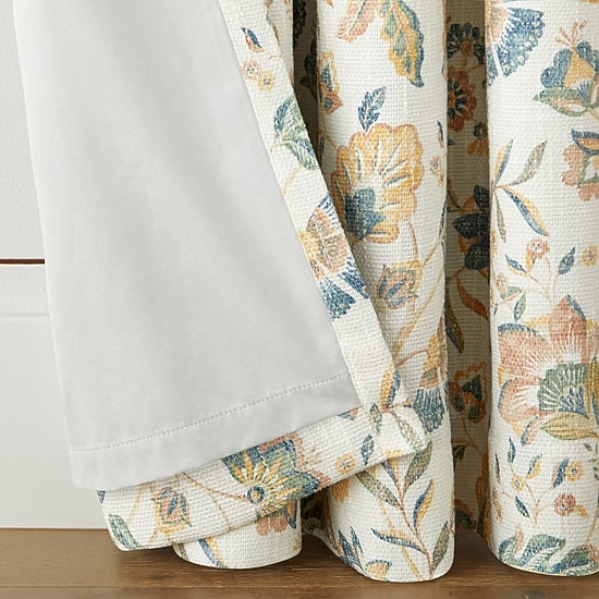Linden Street Bayshore Jacobean Grommet Top Energy Saving 100% Blackout Single Curtain Panel