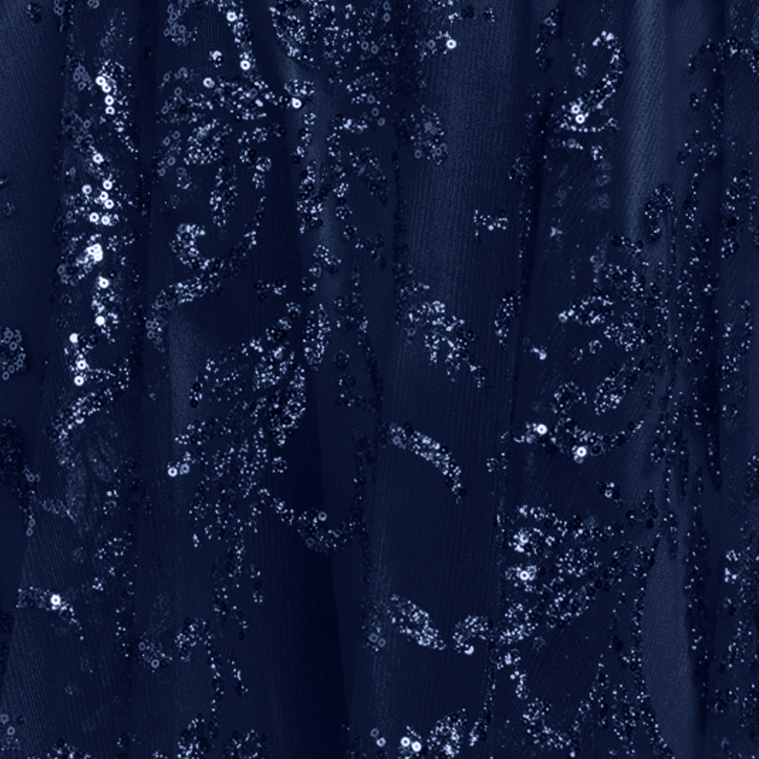 Lilli Asher Womens Juniors Scoop Neck Short Sleeve Sequin Fit + Flare Dress