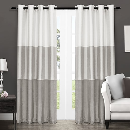 Exclusive Home Curtains Chateau Grommet Top Light-Filtering Set of 2 Curtain Panel