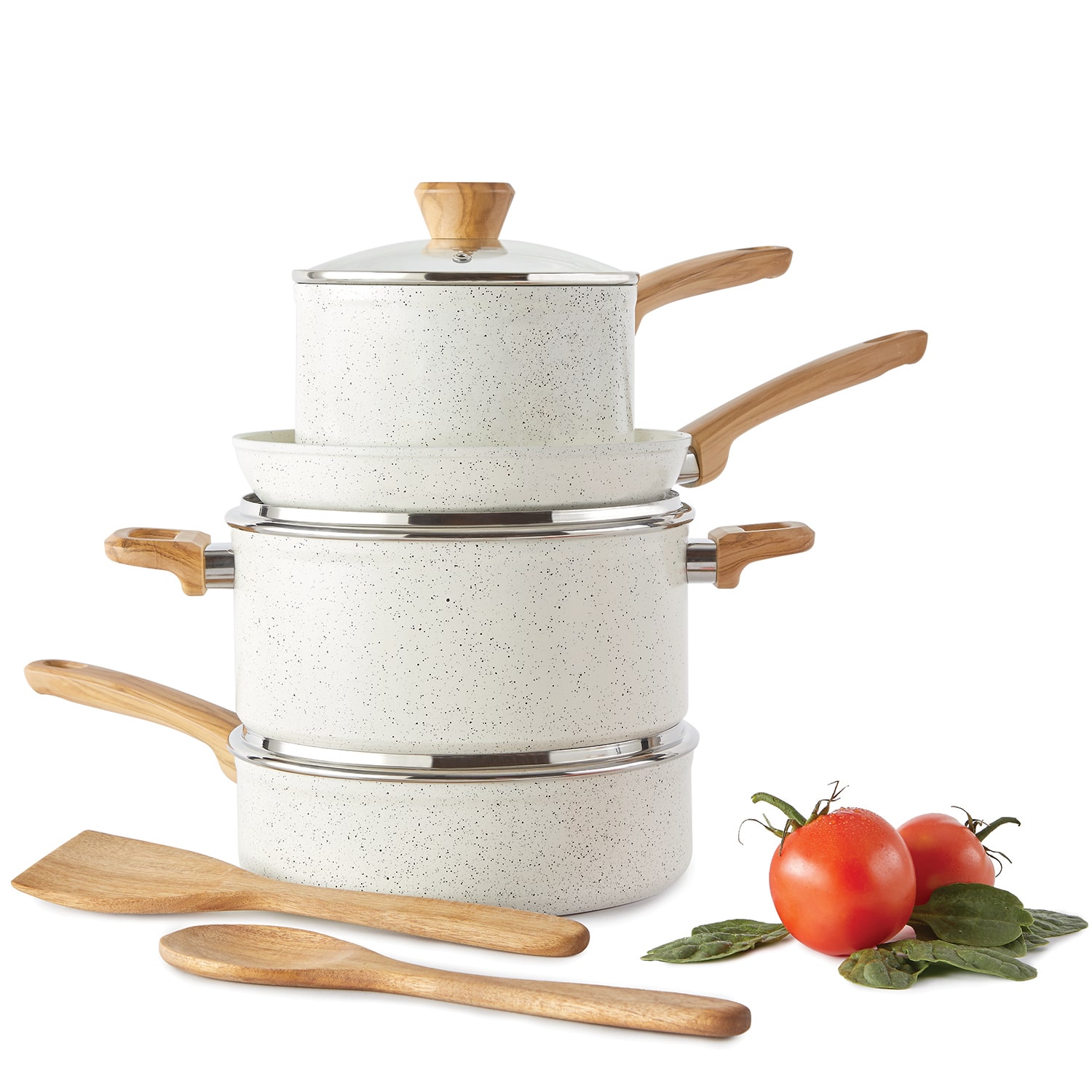Cooks Speckle Ceramic 9-pc. Coowkare Set