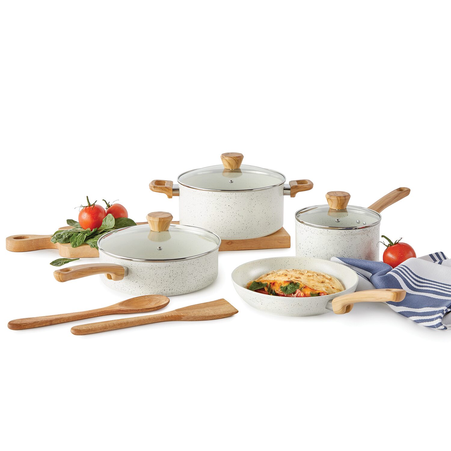 Cooks Speckle Ceramic 9-pc. Coowkare Set