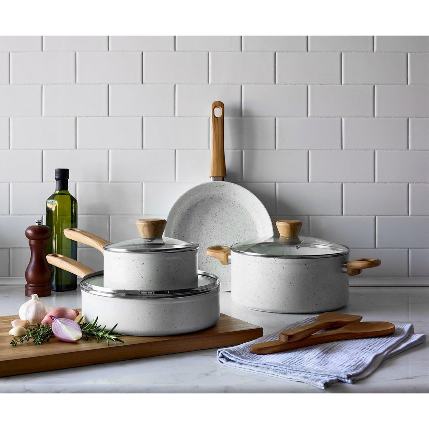 Cooks Speckle Ceramic 9-pc. Coowkare Set
