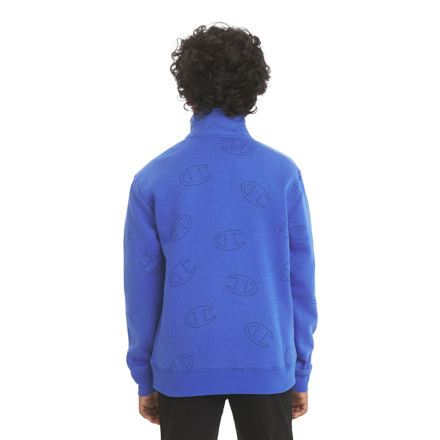 Champion Big Kid Boys Round Neck Long Sleeve Fleece Active Quarter-Zip Pullover