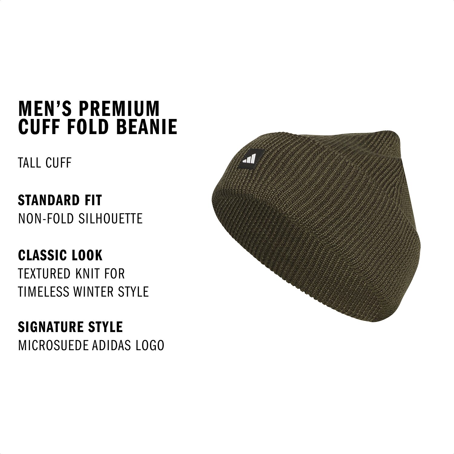 adidas Premium Cuff Fold Mens Beanie