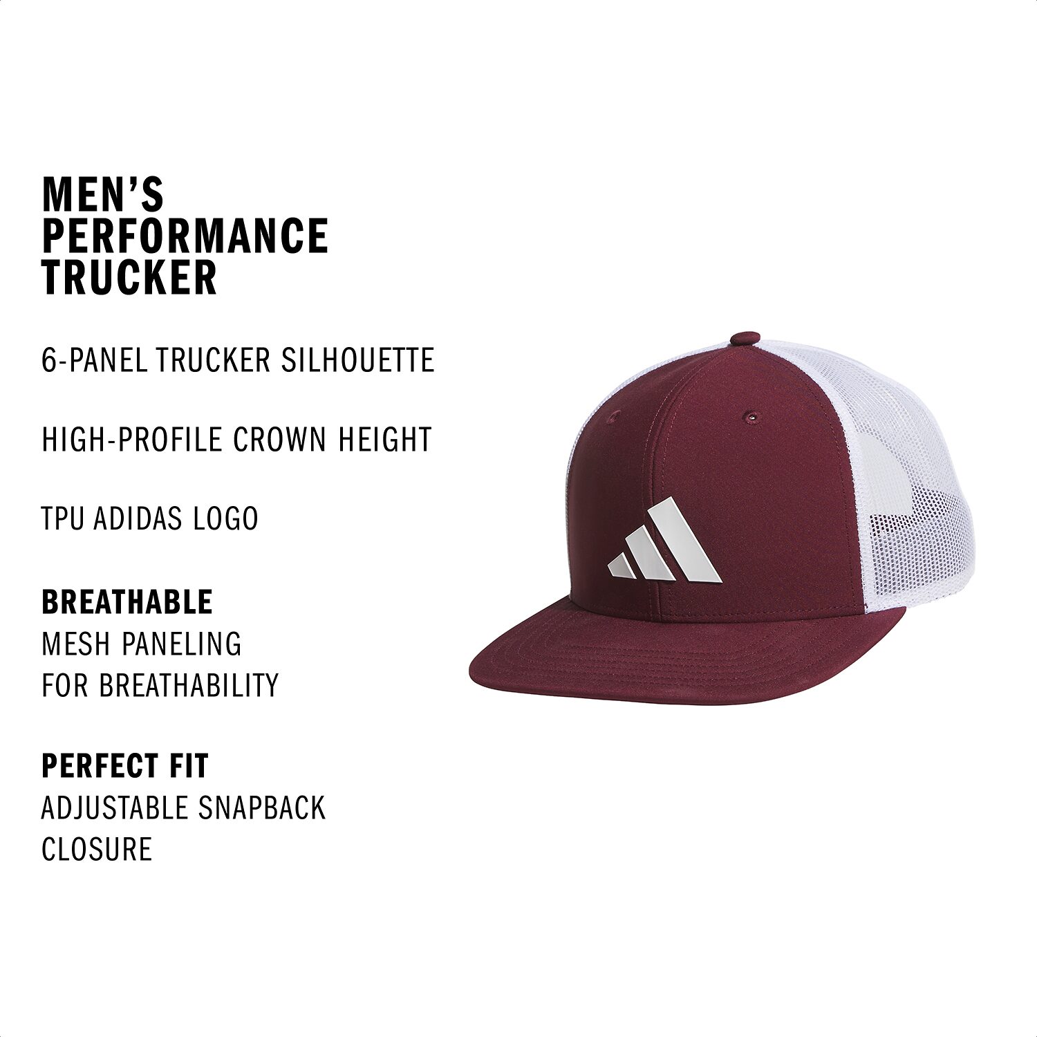 adidas Performance Mens Trucker Hat