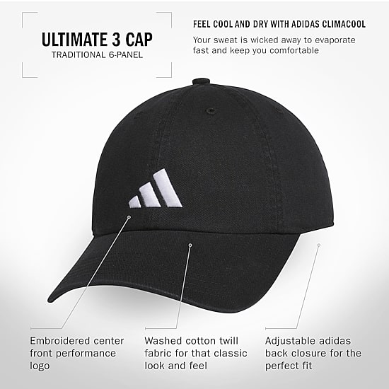 adidas Ultimate 3 Mens Baseball Cap