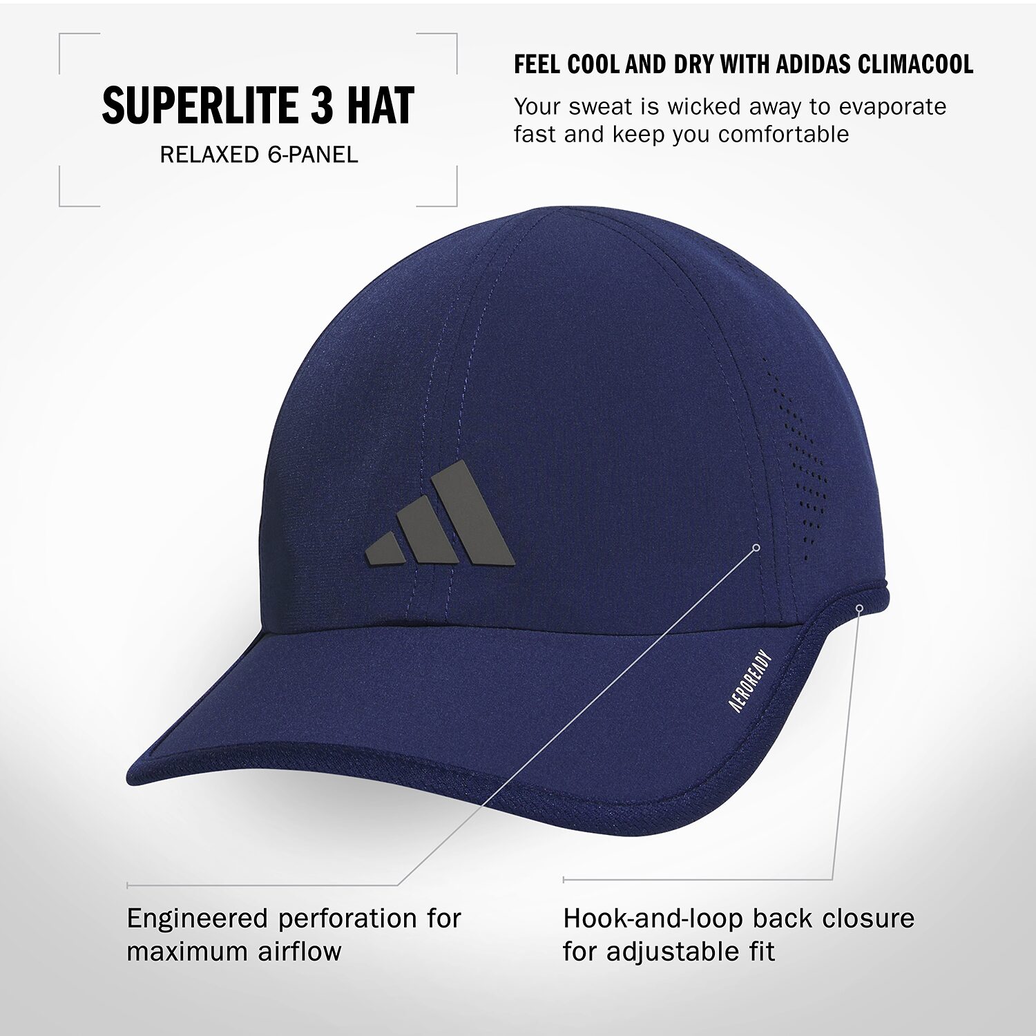 adidas Superlite 3 Mens Baseball Cap