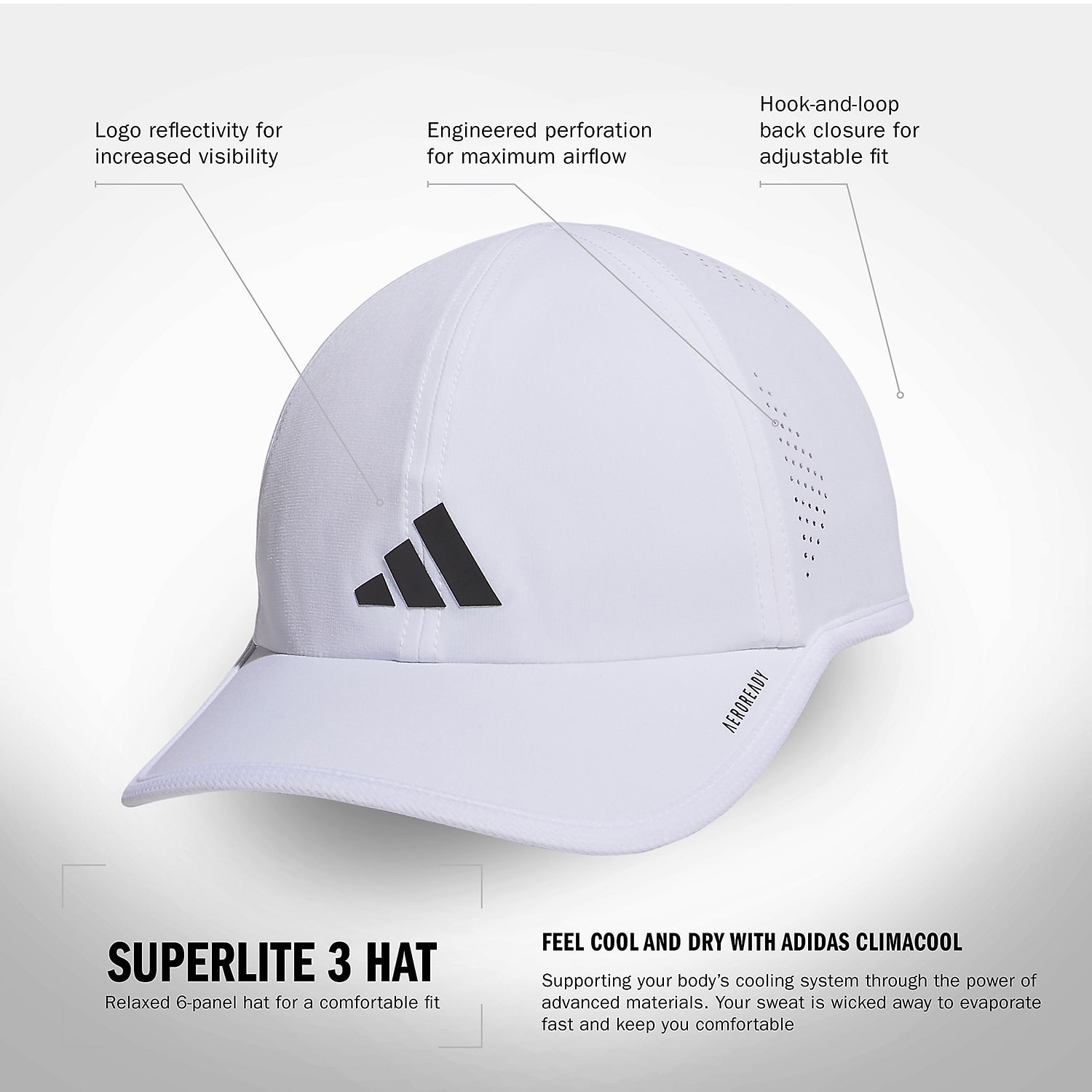 adidas Superlite 3 Mens Baseball Cap