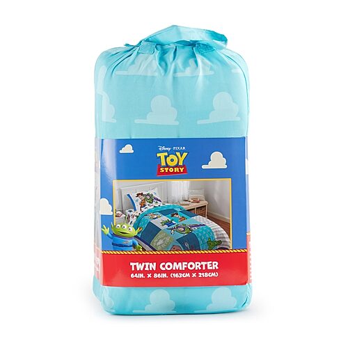 Disney Collection Ultimate Duo Patchwork Toy Story Comforter, One Size, Blue