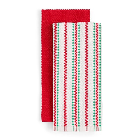 North Pole Trading Co. Holiday Nostalgic Stripe 4-pc. Kitchen Towel Set