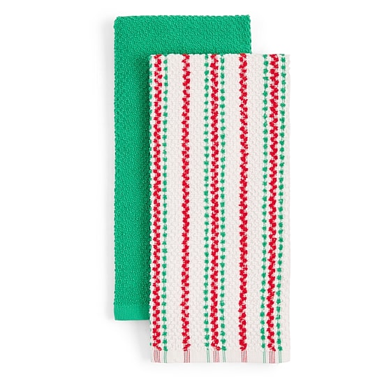 North Pole Trading Co. Holiday Nostalgic Stripe 4-pc. Kitchen Towel Set