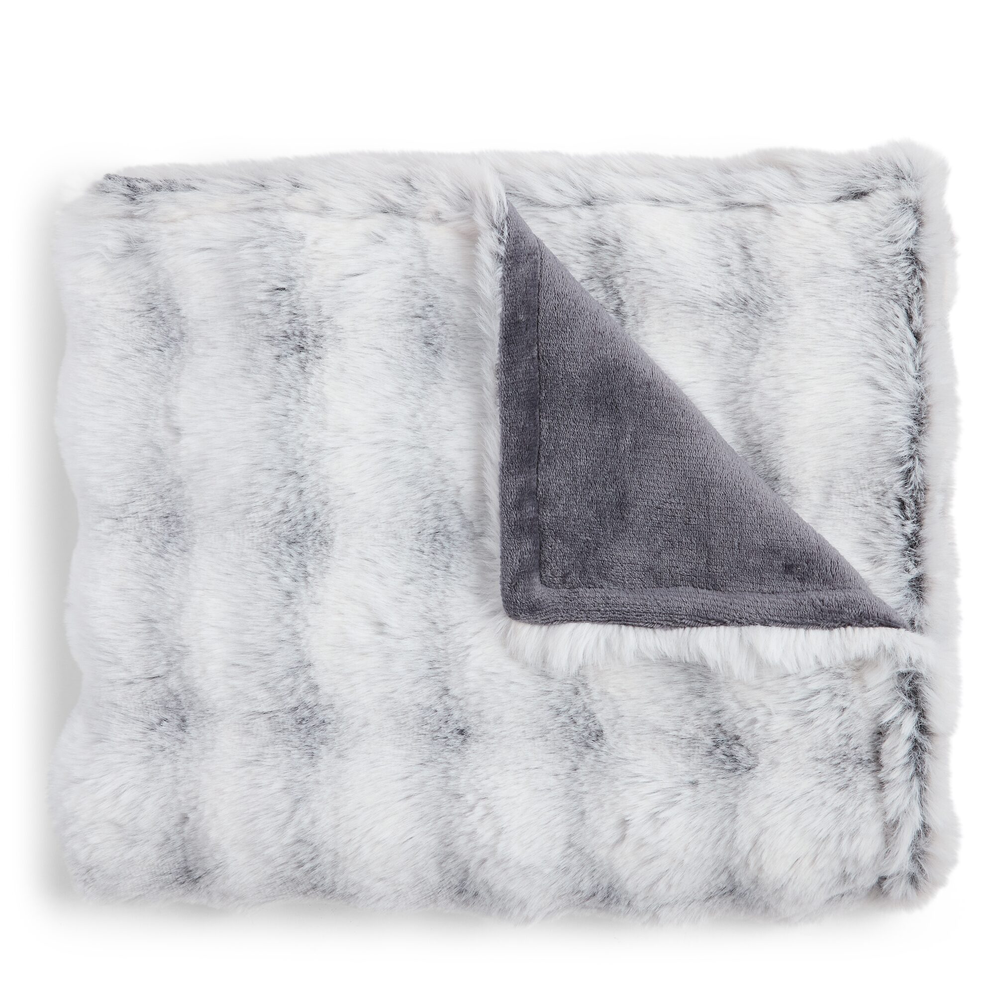 North Pole Trading Co. Bubble Faux Fur Throw