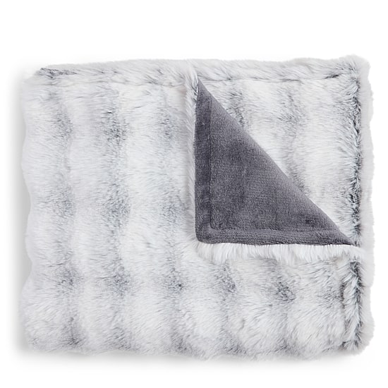 North Pole Trading Co. Bubble Faux Fur Throw