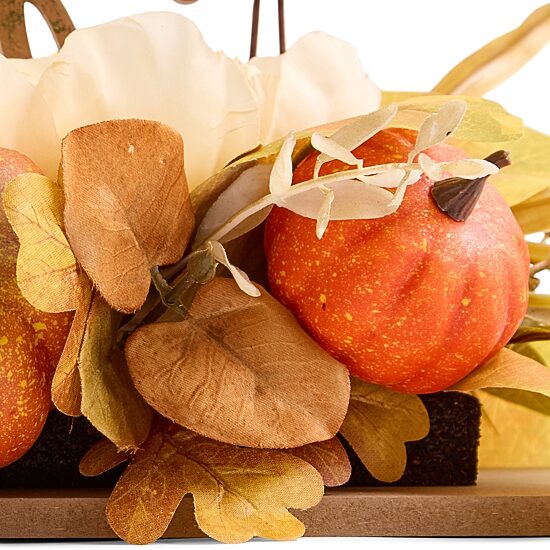 Layerings 17" Fall Pumpkin Thankful Centerpiece Floral Arrangement