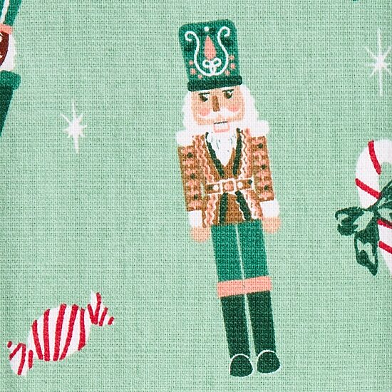 North Pole Trading Co. Pastel Nutcracker  2-pc. Kitchen Towel Set