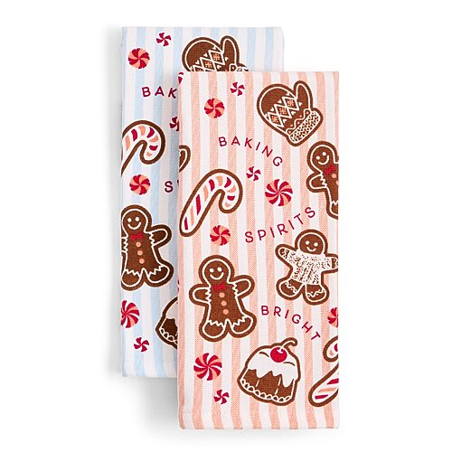 North Pole Trading Co . Baking Spirits 2-pc. Kitchen Towel Set In Multiple Colors