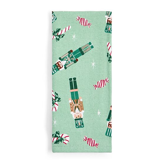 North Pole Trading Co. Pastel Nutcracker  2-pc. Kitchen Towel Set