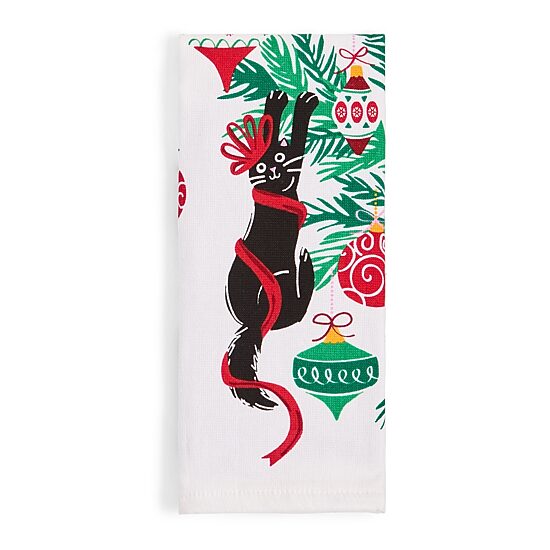 North Pole Trading Co. Merry Catmas 2-pc. Kitchen Towel Set