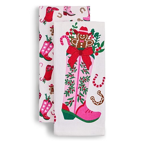 North Pole Trading Co . Howdy Holidays 2-pc. Kitchen Towel Set In Multiple Colors