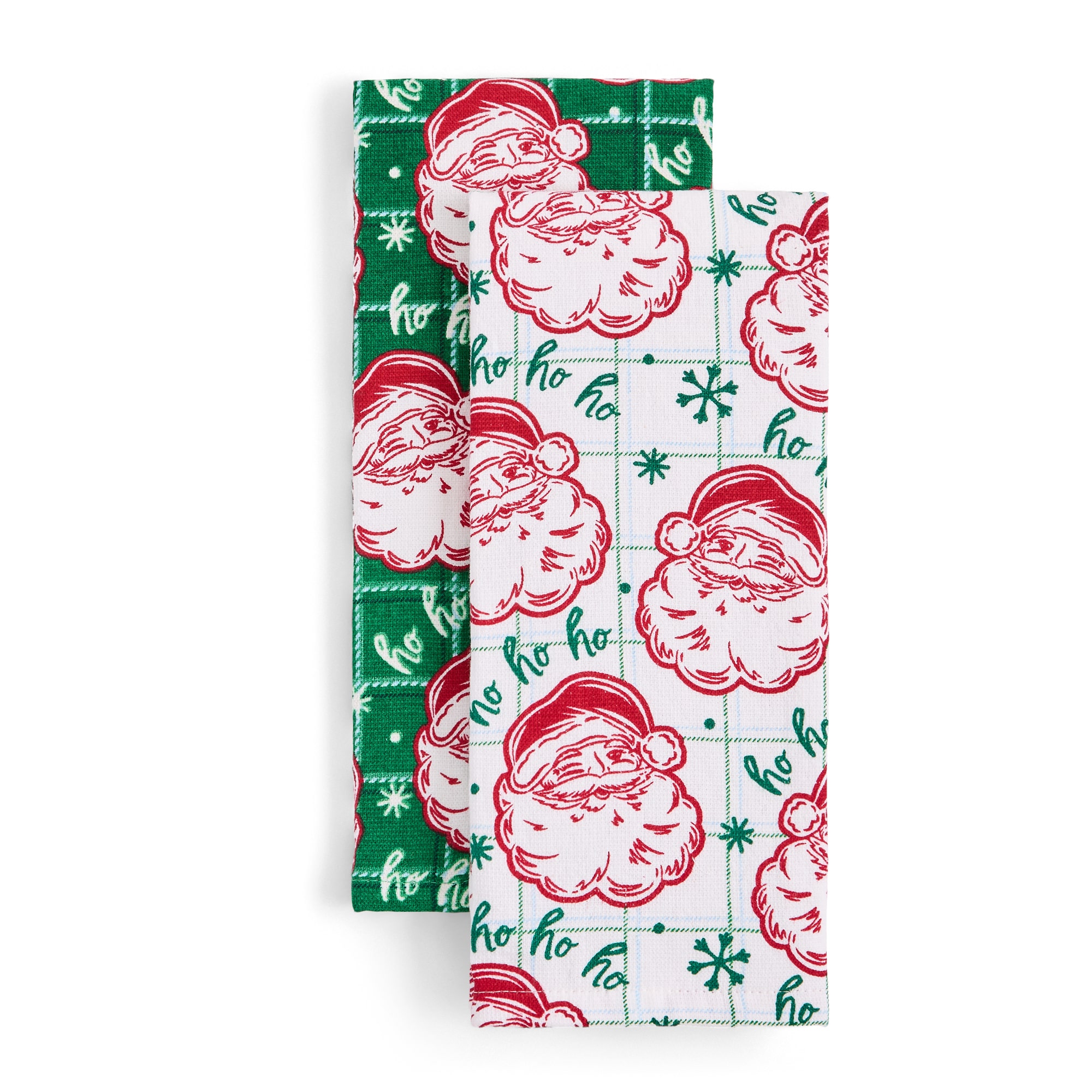 North Pole Trading Co. Vintage Santa 2-pc. Kitchen Towel Set