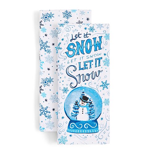 North Pole Trading Co. Let it Snow 2-pc. Kitchen Towel Set, One Size, Multiple Colors