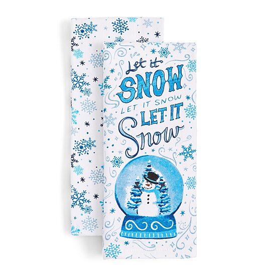 North Pole Trading Co. Let it Snow 2-pc. Kitchen Towel Set