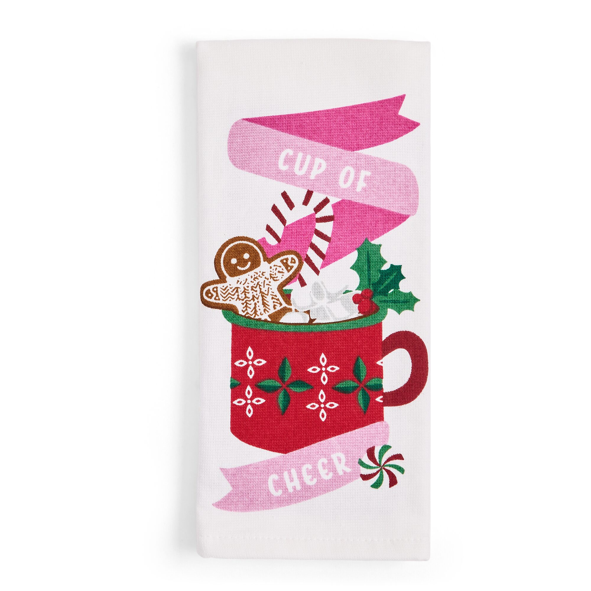 North Pole Trading Co. Peppermint 2-pc. Kitchen Towel Set