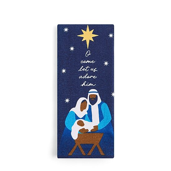 North Pole Trading Co. Nativity  2-pc. Kitchen Towel Set