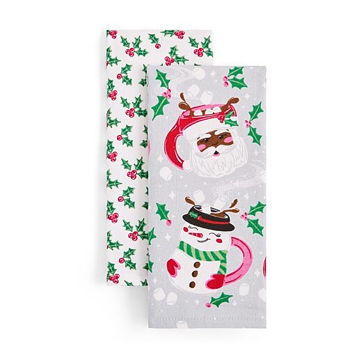 North Pole Trading Co . Marshmallow Moment 2-pc. Kitchen Towel Set In Multiple Colors