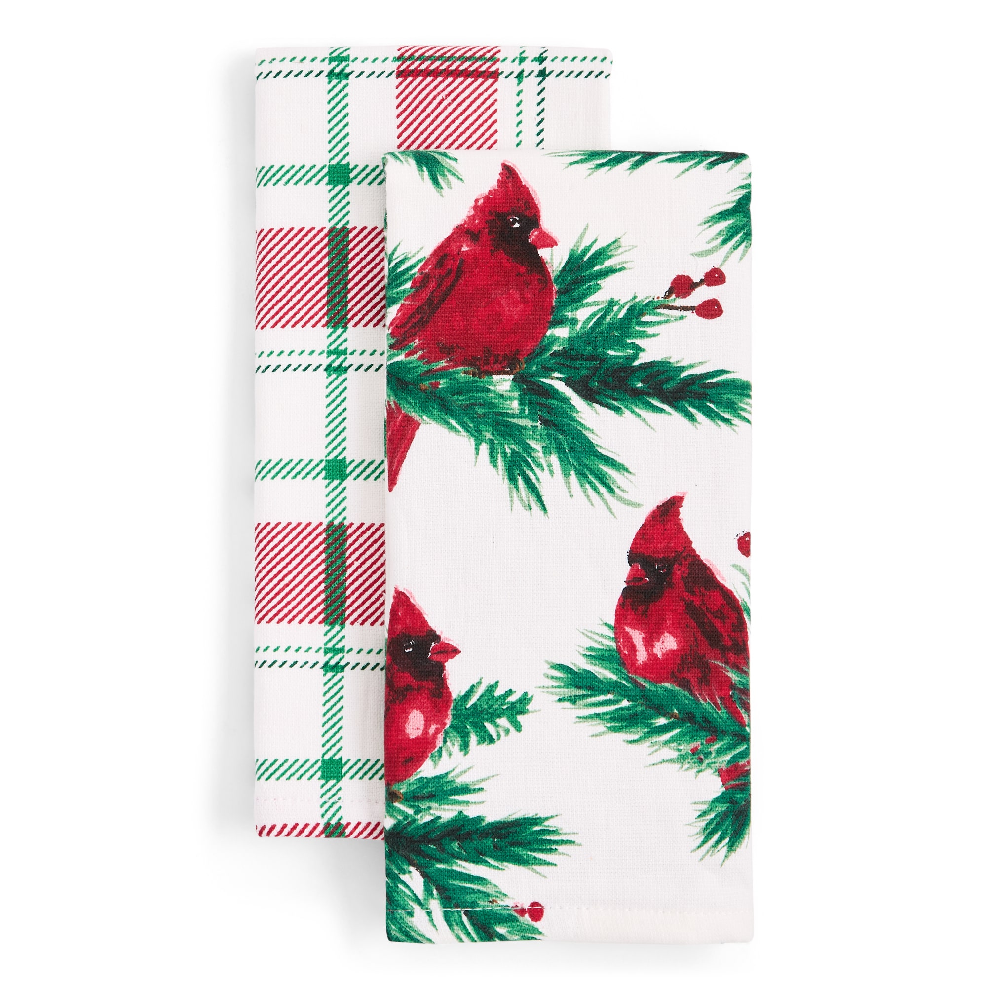 North Pole Trading Co. Cardinal 2-pc. Kitchen Towel Set