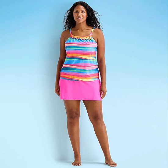Sonnet Shores Womens Plus Swim Skirt
